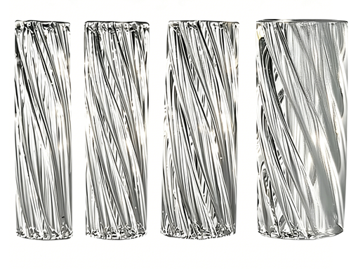Custom printed glass tips — placeholder image, replace with brand photography